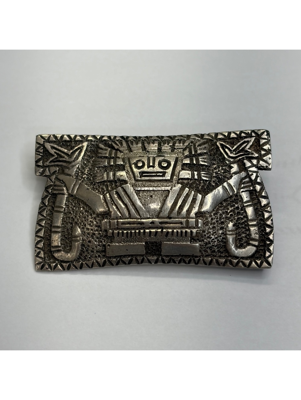 Peruvian 900 silver brooch vintage